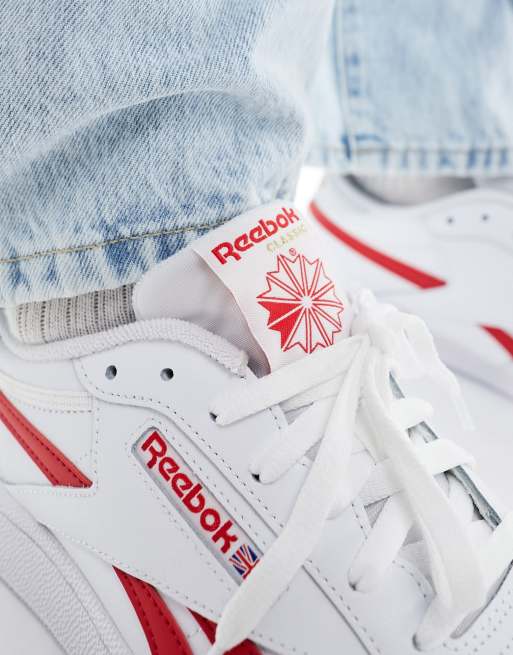 Reebok – Club C Revenge – Biało-czerwone buty sportowe, 4 z 5
