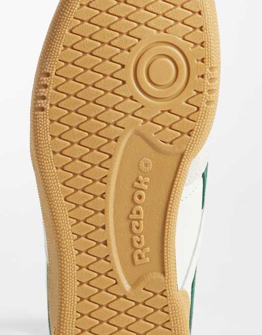 Reebok - Club C Revenge - Hvide og grønne sneakers med gummisål, 5 af 5