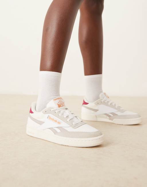 Reebok Club C Revenge sneaker in white with gray and red detail, 5 of 5