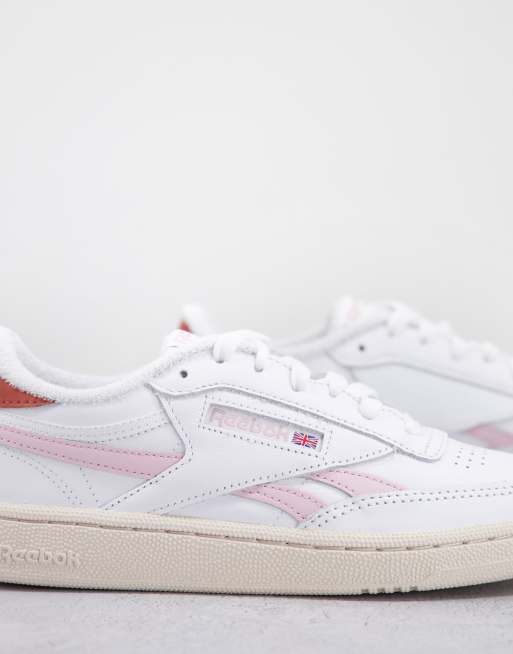 Reebok Club C Revenge Sneakers bianche e rosa