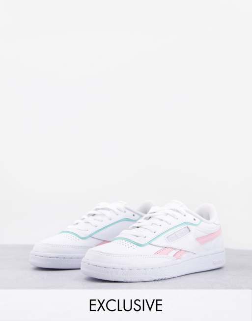 Reebok Club C Revenge - Sneakers i hvid og pastel - Kun hos ASOS