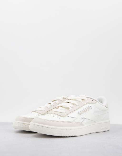 Reebok Club C Double sneakers in chalk and lilac - Exclusive to ASOS