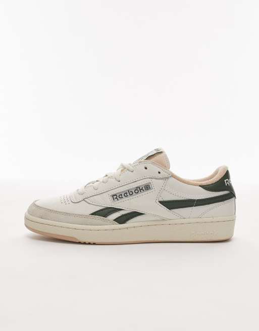 Reebok Club C Revenge sneakers in off-white and green , 2 of 5