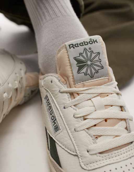 Reebok Club C Revenge sneakers in off-white and green , 4 of 5