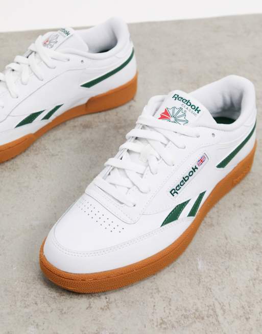 Reebok Club C Revenge sneakers in white with gum sole | ASOS