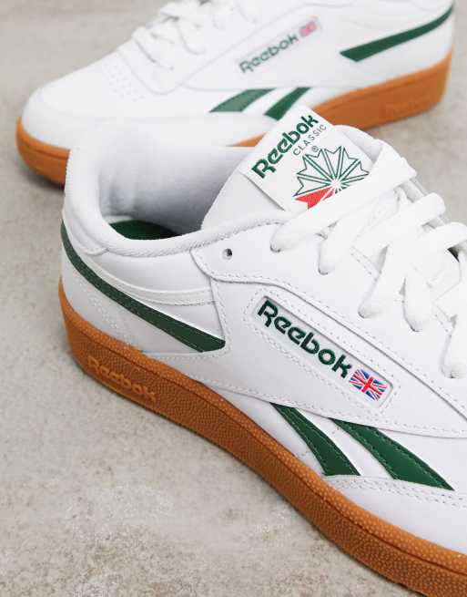 Reebok Club C Revenge sneakers in white with gum sole