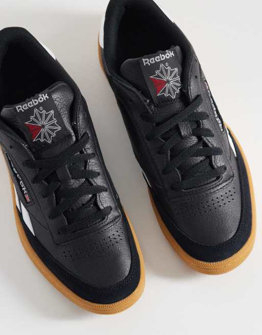 Reebok Club C Revenge trainers in black with gum sole, 2 of 5