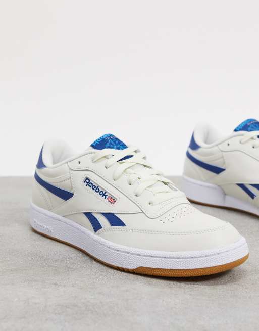 Reebok Club C Revenge trainers in white and blue