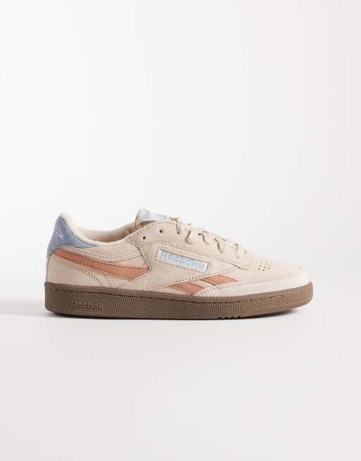Reebok Club C Revenge Vintage sneakers in beige and orange