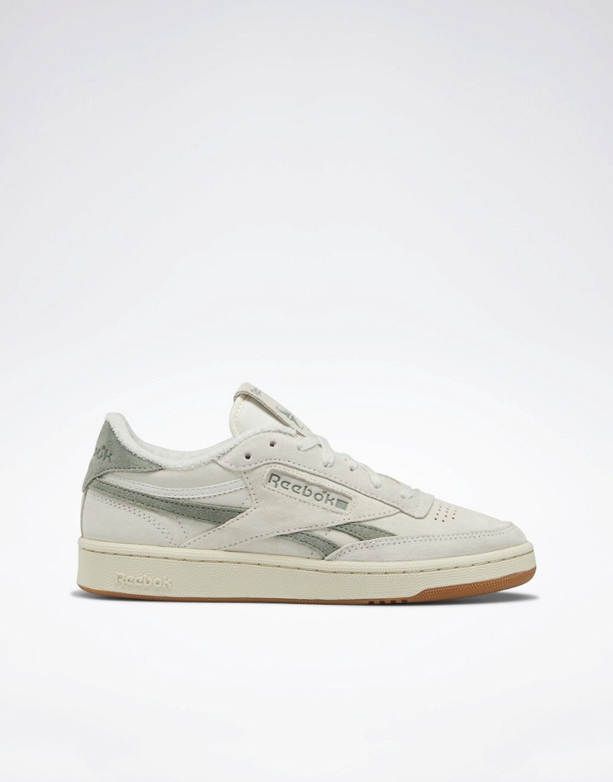 club C revenge vintage sneakers in chalk and green-Neutral