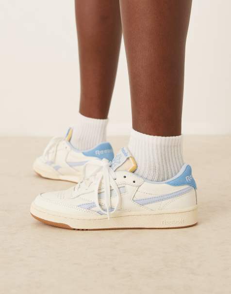 Reebok Club C Revenge Vintage sneakers in white and blue detail - view 1
