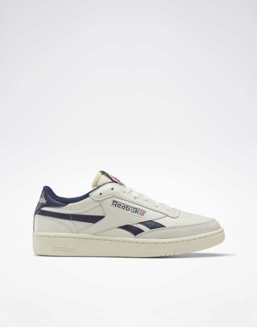 Reebok Club C revenge vintage trainers in chalk and navy - NAVY