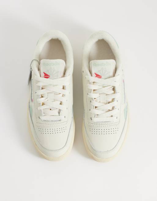 Reebok Club C Revenge vintage womens sneakers in off white, 3 of 5