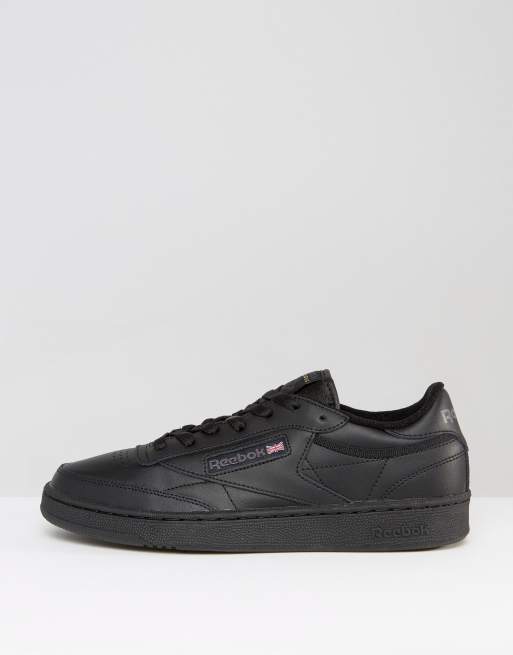 Reebok – Club C – Schwarze Sneaker aus Leder, AR0454, 2 von 4