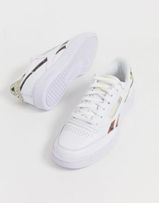 Reebok Club C snakeskin sneakers in white exclusive to ASOS | ASOS