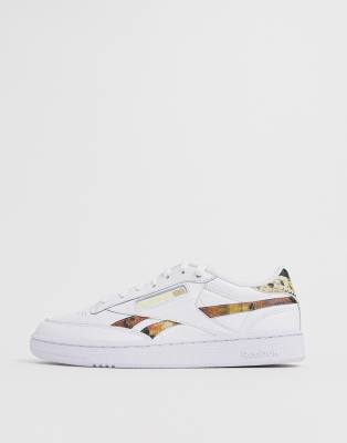 Reebok Club C snakeskin sneakers in white exclusive to ASOS | ASOS