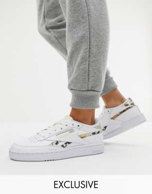 reebok club c schlangenmuster