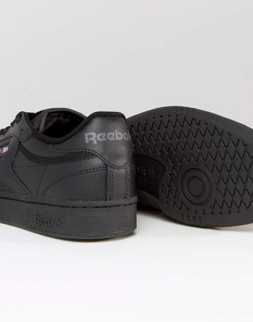 Reebok - Club C - Sneakers i sort læder - AR0454, 4 af 4