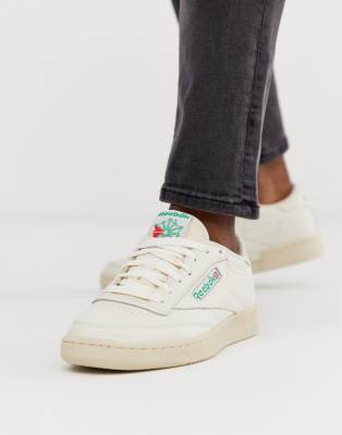 reebok club c sneakers off white