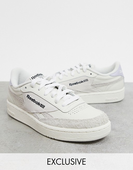 Reebok Club C trainers in neutral tones exclusive to ASOS
