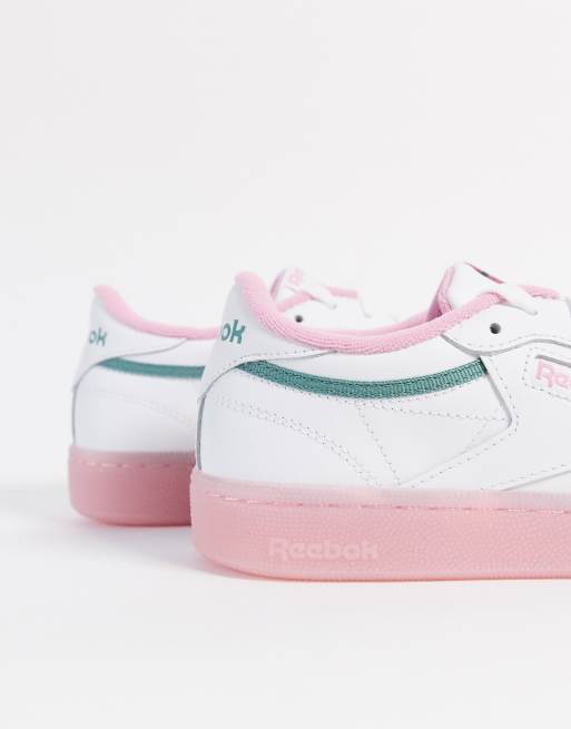 reebok green pink