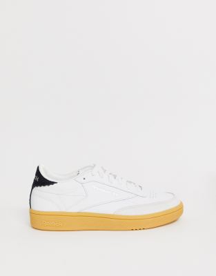 Reebok Club C trainers in white and 