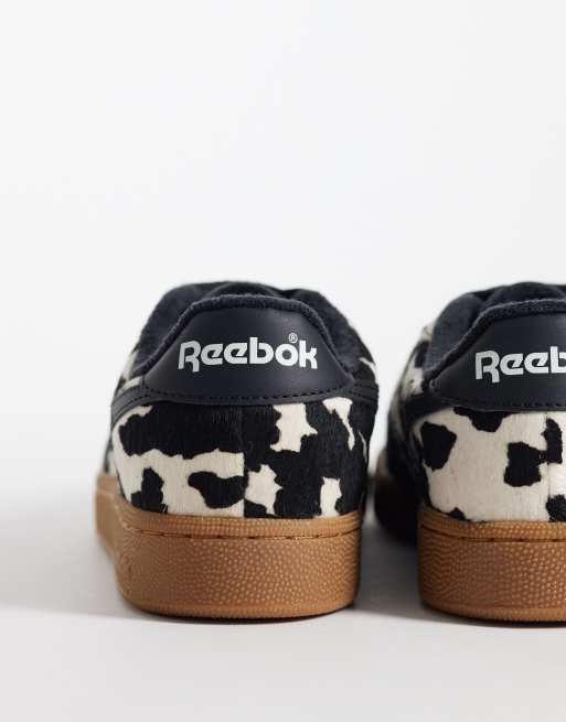 Reebok Club C UK sneakers in cow print, 2 of 5