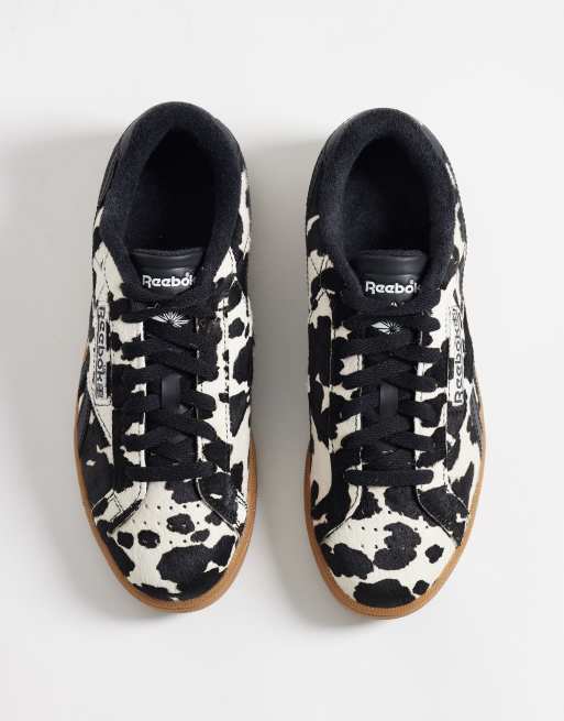 Reebok Club C UK sneakers in cow print, 3 of 5