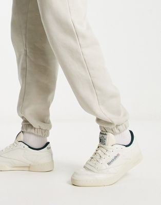 Reebok Club C Vintage in off white and brown - ASOS Price Checker