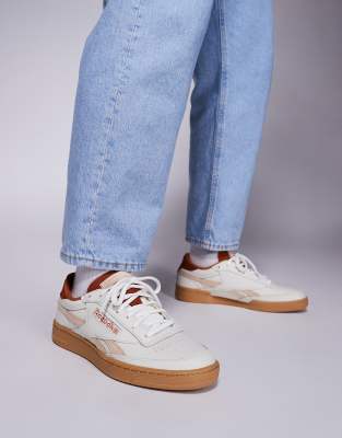 club C vintage revenge sneakers in white