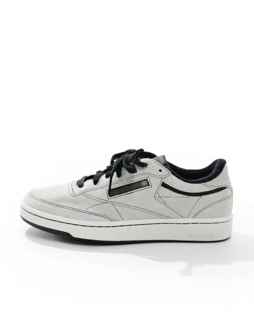 Reebok Club C Vintage sneakers in light gray with black detail