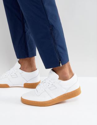 reebok classic workout sneakers with gum sole