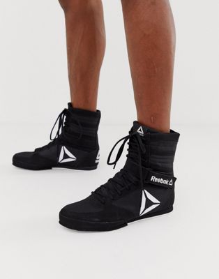 black reebok boxing shoes