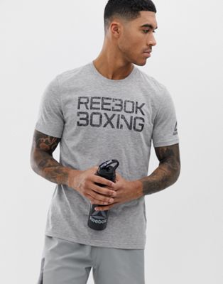 Reebok Combat Boxing T-Shirt In Grey | ASOS