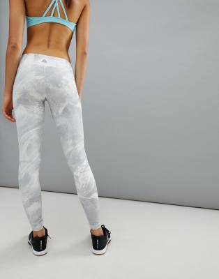 Reebok Combat Marble Legging In White 