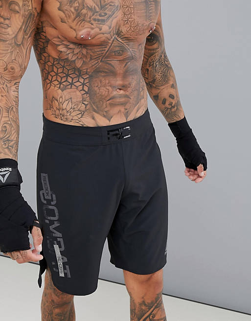 handelaar Wasserette familie Reebok Combat MMA Shorts In Black D96026 | ASOS