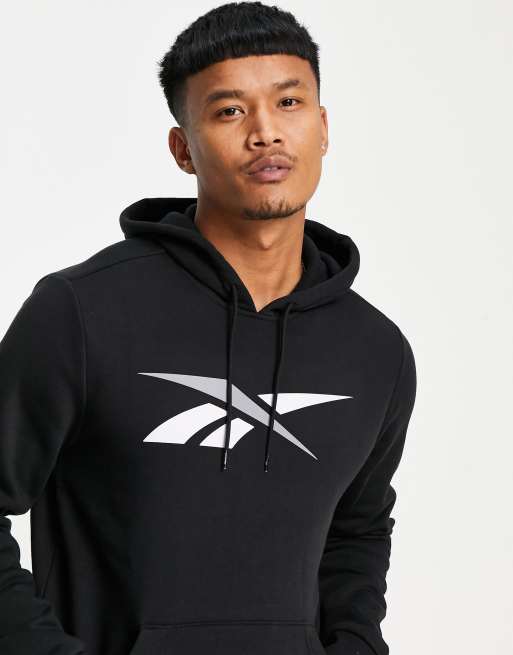 Reebok logo hot sale hoodie