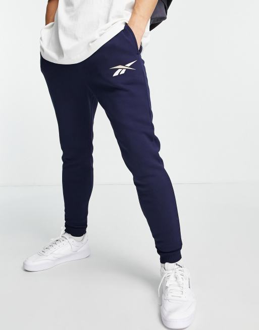 Reebok core logo trackies in navy