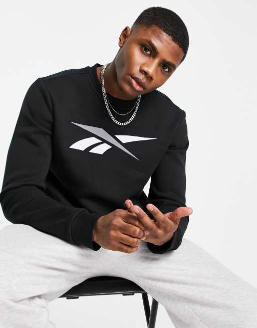 Reebok - Core - Sweatshirt met groot logo in zwart