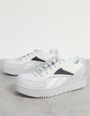 reebok court double mix trainers in white