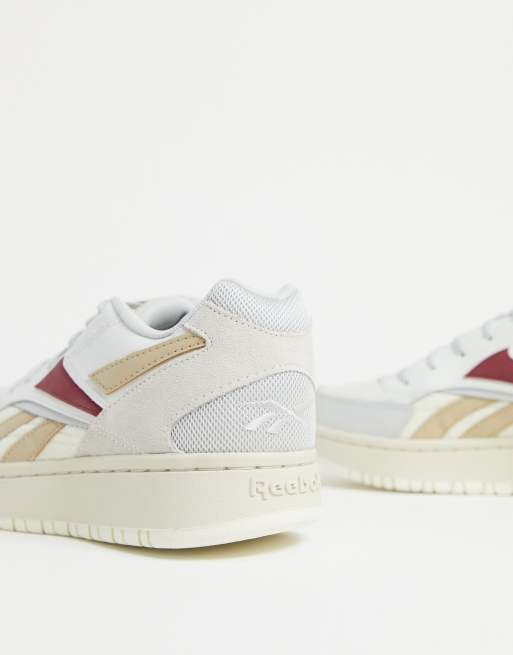 Reebok Court Double Sneakers bianche con decorazioni colorate