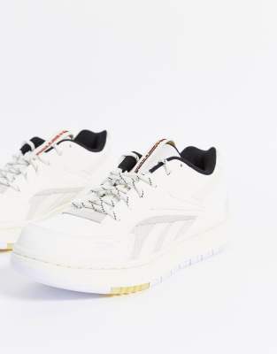 reebok court double trainers in chalk