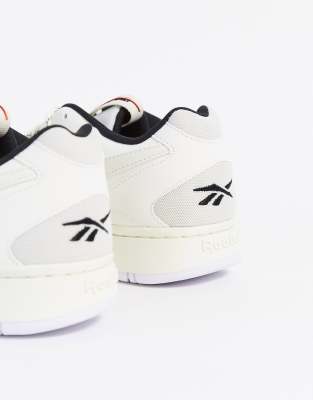 reebok court double trainers in chalk