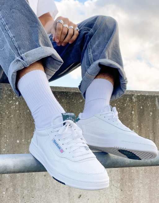 Reebok discount basse blanche