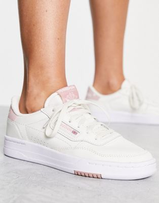 Reebok Court Peak sneakers in chalk and pink - ASOS Price Checker