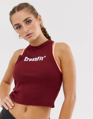 sweat reebok crossfit femme bordeaux