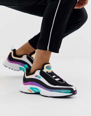 reebok daytona dmx trainers in purple