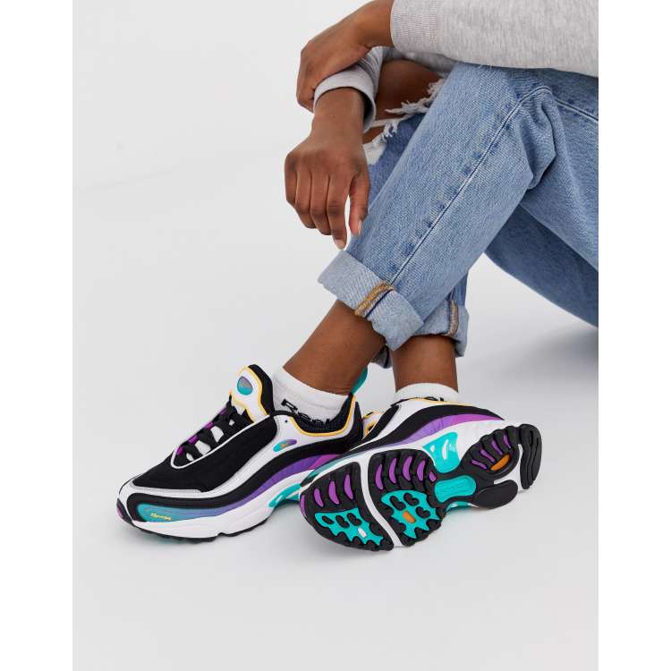 borde suspensión blusa Reebok Daytona DMX sneakers in purple | ASOS