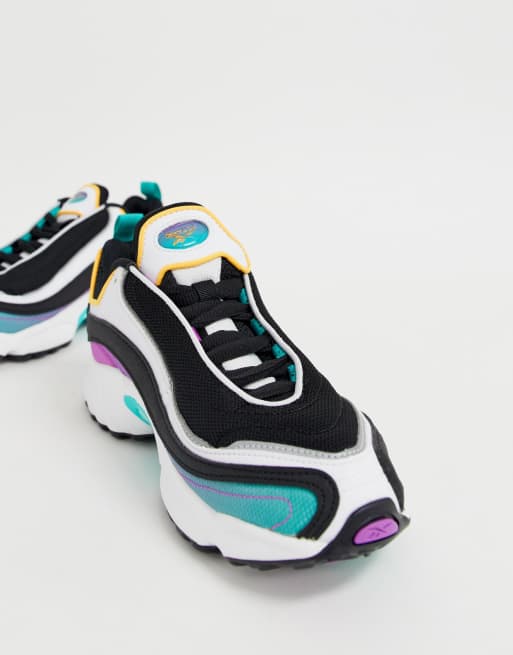 Gemengd Rodeo Treinstation Reebok Daytona DMX sneakers in purple | ASOS