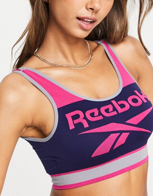 Buy Reebok Womens Dilara Seamless Performance Logo Sports Bra Top